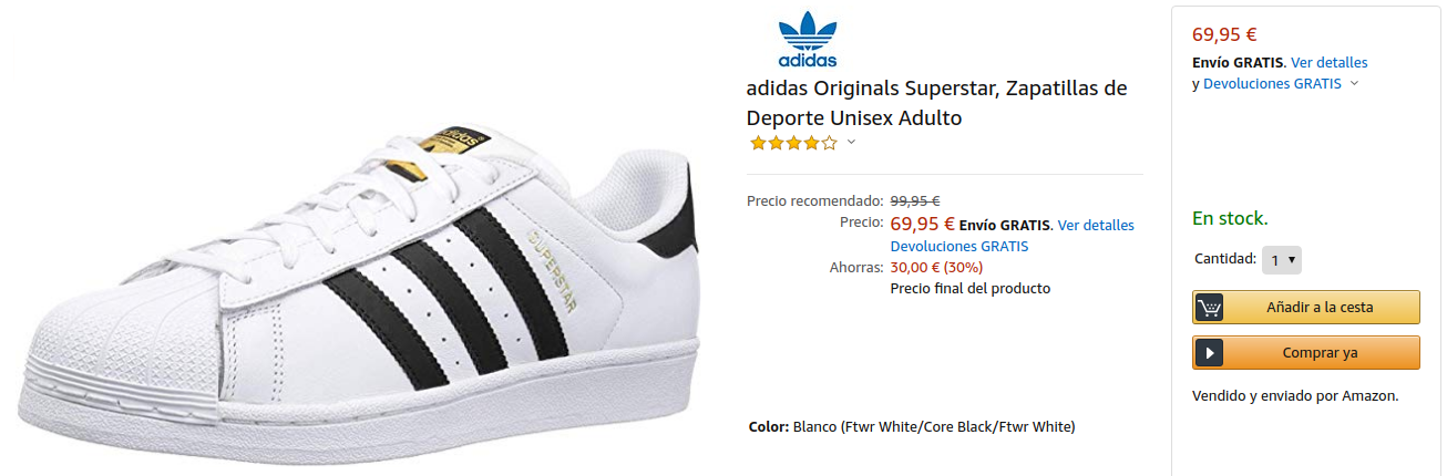 Adidas Superstar on Amazon